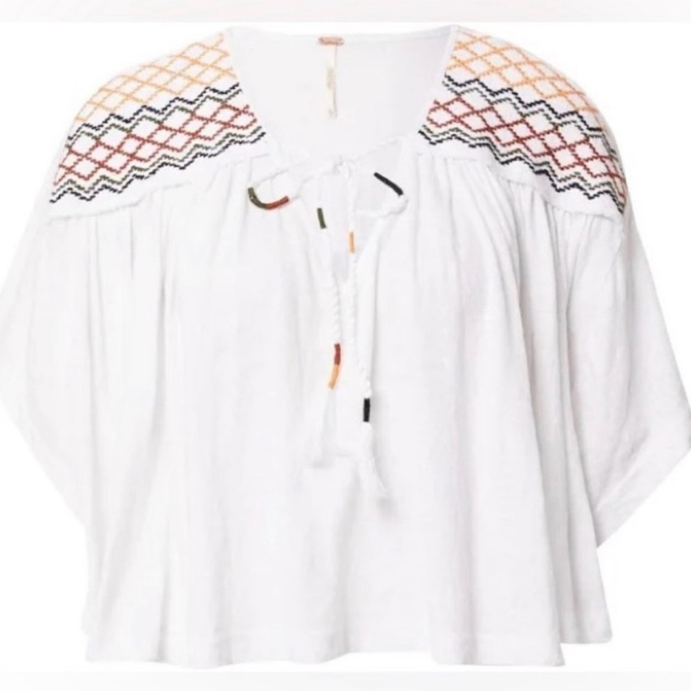 Market Embroidered V-Neck Top
FREE PEOPLE 
 Size: S | Free People